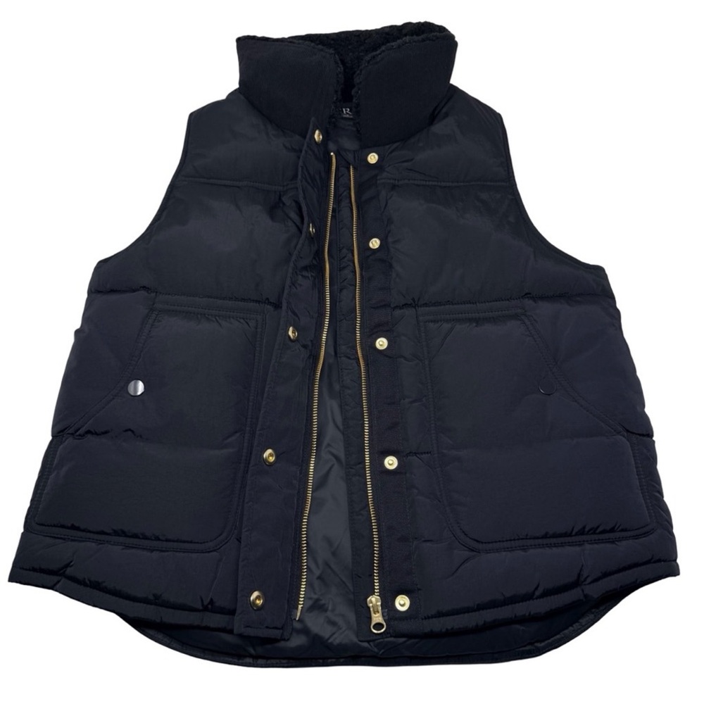 J. Crew Puffer Vest Size Small Black Primaloft Fill Insulated Style #CN06 HO25 - Picture 4 of 10